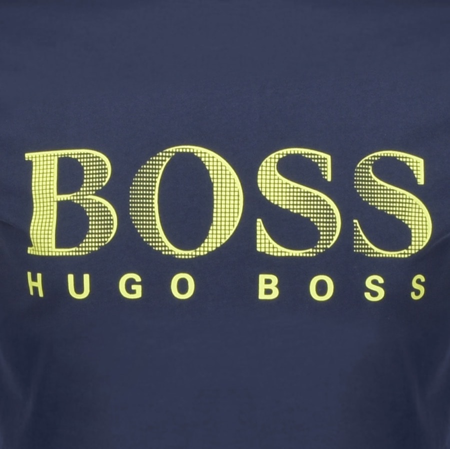 Alternative Image for ProductBOSS UV Protection Logo T Shirt Navy3